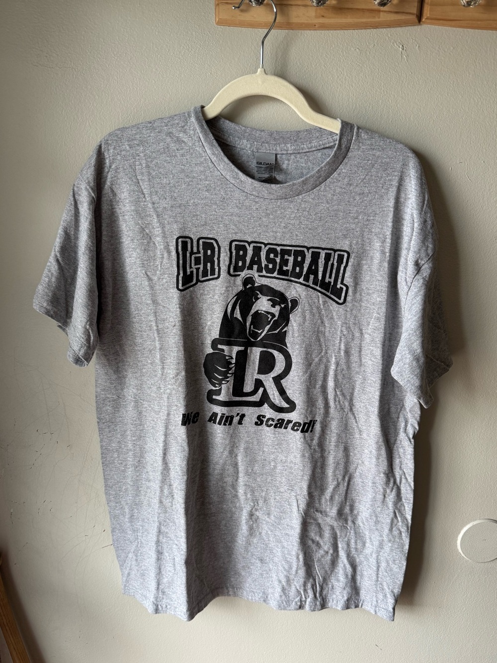 Lenoir-Rhyne Bears LR Baseball "We Ain't Scared" T-Shirt (Size Large)